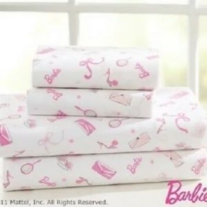 Barbie Pottery Barn Duvet Cover and 2 shams with throw pillow